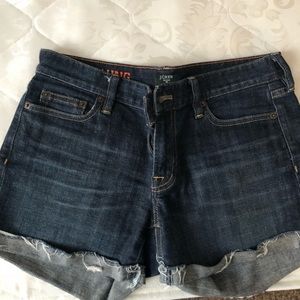 J.Crew stretch rolled hem denim shorts